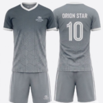 Orion Star Grey & White Soccer Kit