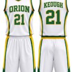 Orion Inferno Crimson-Gold Basketball Kit