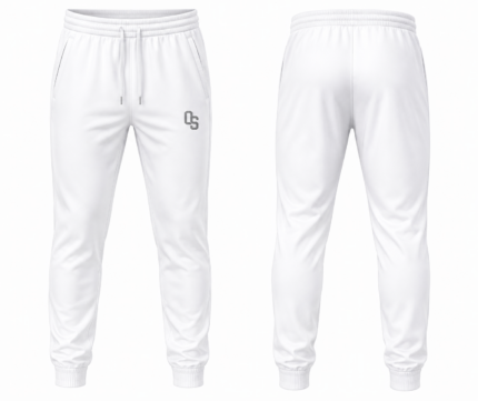 Orion Star Pure White Athletic Jogger Pants
