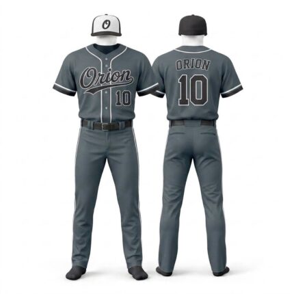Orion Charcoal-Stealth Baseball Uniform