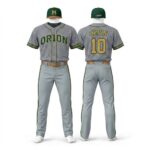 Orion Heather Gray & Forest Green Baseball Uniform