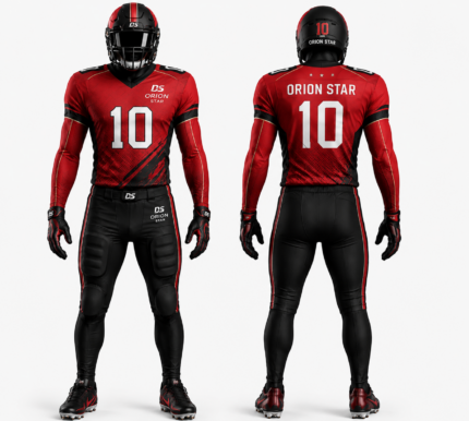 Orion Star Crimson-Stealth American Football Uniform