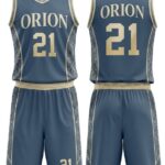 Orion Slate Blue Basketball Uniform