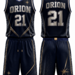 Orion Midnight Gold Basketball Uniform