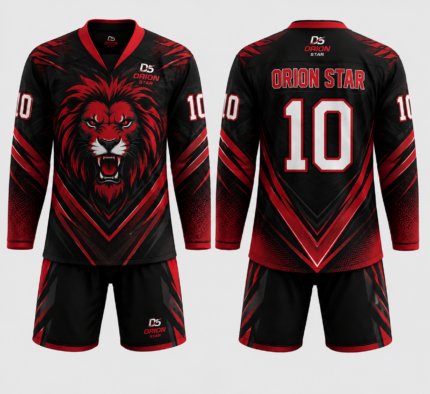 Orion Star Red Lion Crimson-Stealth Ice Hockey Set