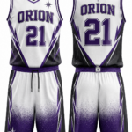 Orion White & Royal Purple Basketball Uniform
