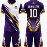 Orion Star Purple, Gold & White Volley Kit