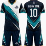 Orion Star Navy Blue, Teal & Gold Volleyball Kit