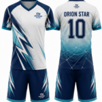Orion Star Navy Blue, Teal & White Volleyball Kit
