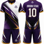 Orion Star Purple, Gold & Black Volleyball Kit