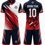 Orion Star Navy Blue, Red & White Volleyball Kit