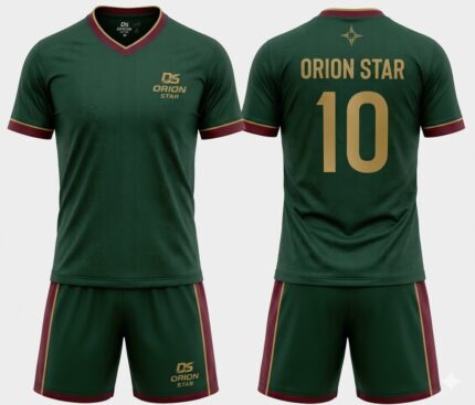 Orion Star Forest Green, Maroon & Gold Rugby Kit