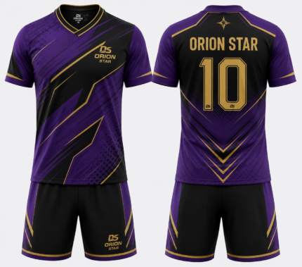 Orion Star Purple, Black & Gold Rugby Kit