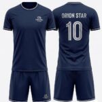 Orion Star Navy Blue & Silver Soccer Kit