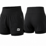 Orion Star Stealth Black 2-in-1 Running Shorts