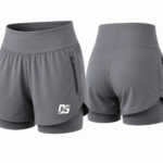 Orion Star Slate Grey 2-in-1 Running Shorts