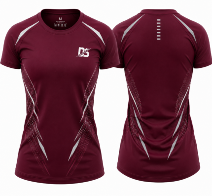 Orion Star Maroon Women's Graphic Athletic T-Shirt