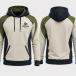 Orion Star Off-White & Olive Green Tech Athletic Hoodie